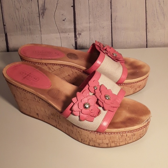 COACH WOMEN'S PLATFORMS SIZE 8.5 - Picture 3 of 8